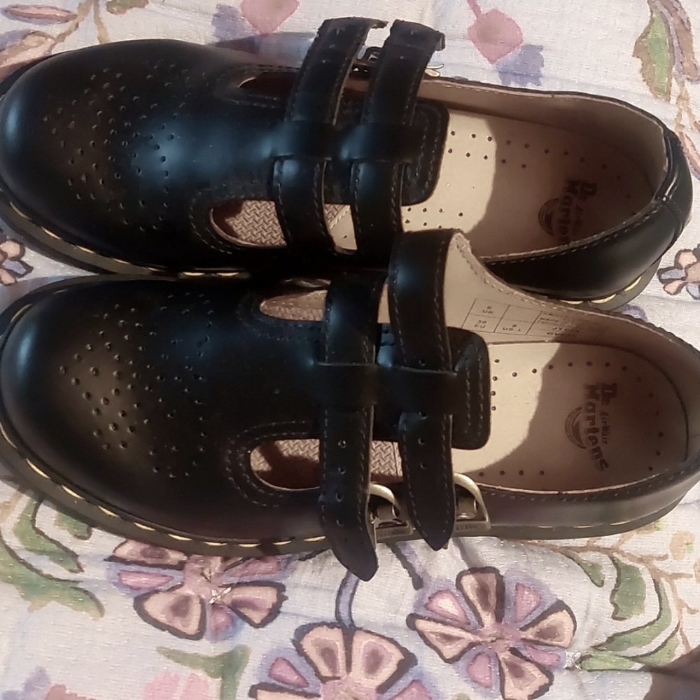 Dr Martens shoes.